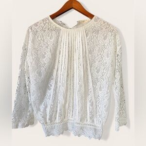 Elegant White Lace Blouse